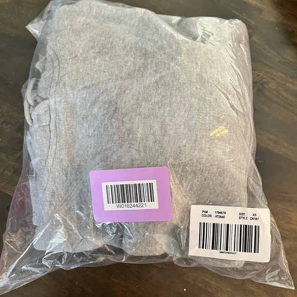 J. Crew Light Gray Heritage Terry Hoodie - Picture 4 of 5